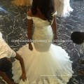 Vestidos De Novia Bridal Gown Fish Tail Pearls Beaded Lace Appliques Sexy Mermaid Wedding Dress CWFw2236